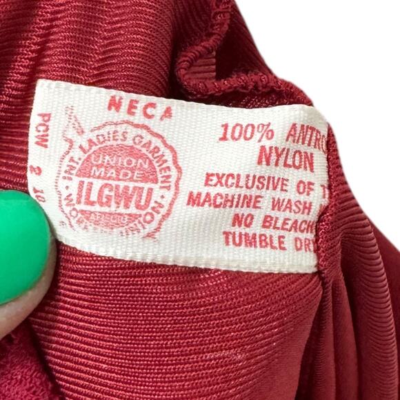 Vintage Lily Of France Slip Dress Nightgown Petite XS Lace Satin Maxi Long - Picture 9 of 9